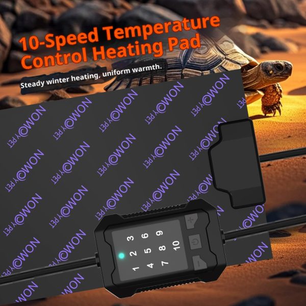 High-End Reptile Terrarium - 10-Level Thermostatic Heating Pad (Lizards/Snakes/Tortoises)
