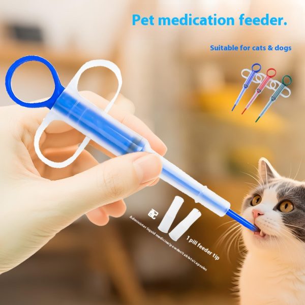 Pet Medicine Feeder - 1-Piece Syringe/Dropper for Cats