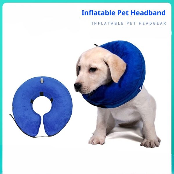 Soft PVC Elizabeth Collar - Pet Inflatable Collar (Dogs/Cats, Anti-Licking)