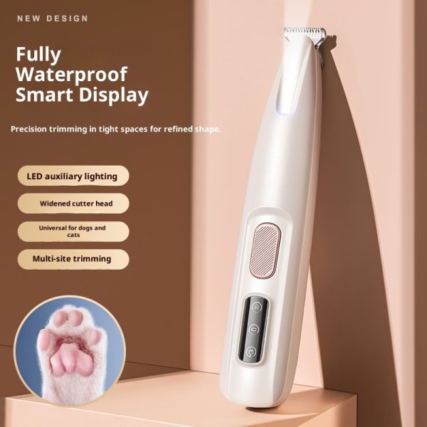 Pet Foot Electric Clipper - With Light, For Cat/Dog Shaving & Trimming