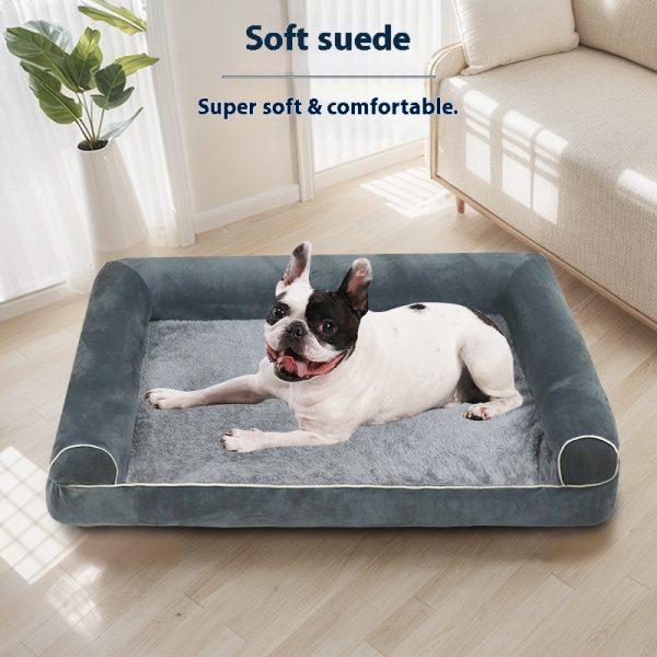 Square Sponge Pet Nest - New 4-Season Use, Breathable Sofa-Style Pet Bed