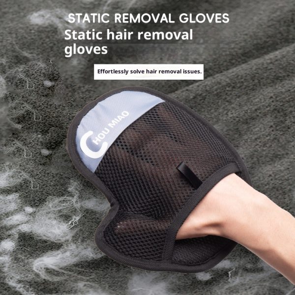Pet Hair Removal Gloves - Electrostatic, for Cat/Dog, Floating Hair Brush Sticker