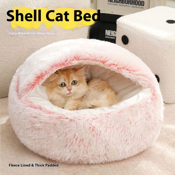 Wholesale Semi-Closed Cat Nest - Winter Warm & 4-Season Universal Plush