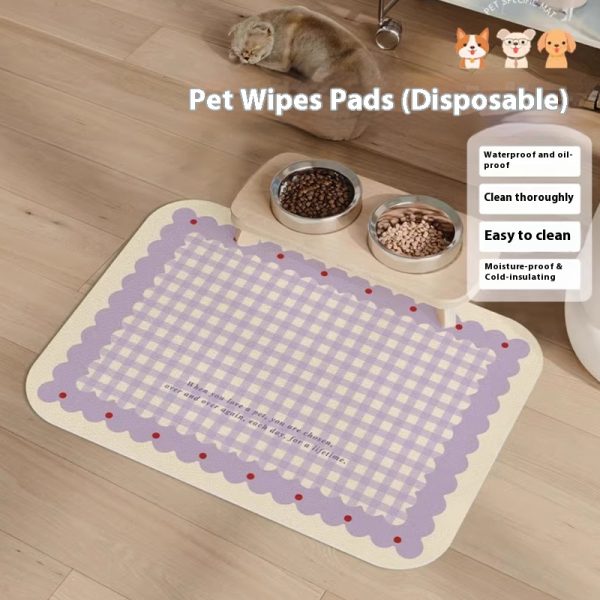 Cat Bowl Mat - Non-Slip, Anti-Dirty Pet Placemat