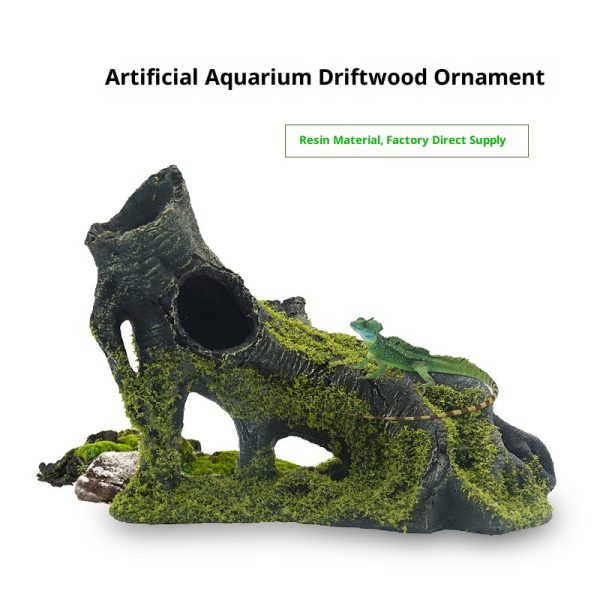 Aquarium & Reptile Decor - Resin Small Branch, Hideout for Fish Tank/Climbing Pets