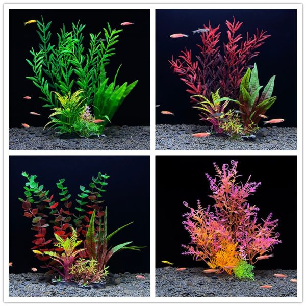 Fish Tank Landscape Decor - Simulated Plastic Aquatic Plants (Ecological Tank)
