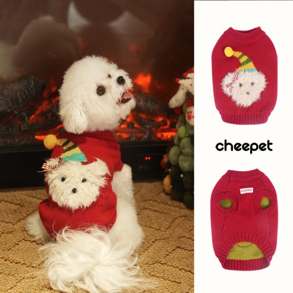 Christmas Dog Sweater - Autumn/Winter 2-Leg Pullover, New Year Outfit