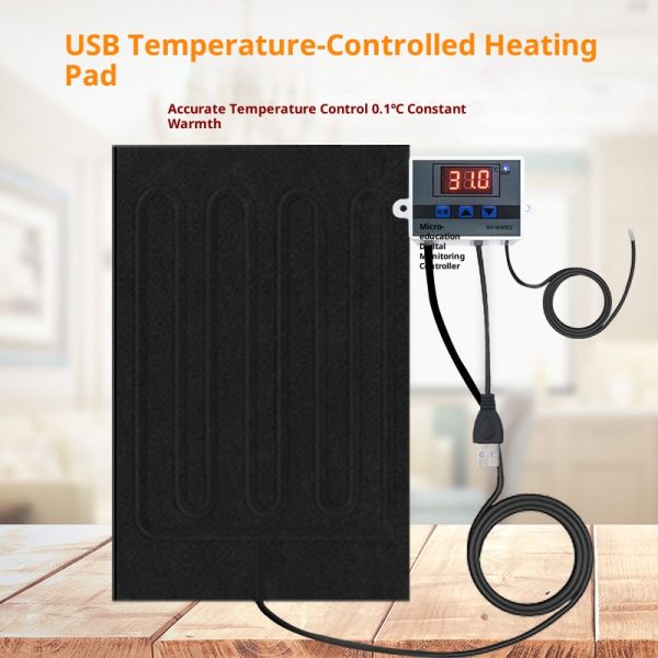 Reptile USB Heating Mat - Auto-Thermostatic for Fish Tanks & Bird Hatching