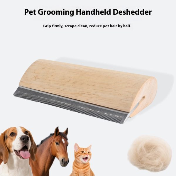 Portable Wooden Dog/Cat/Horse Fur Remover Brush